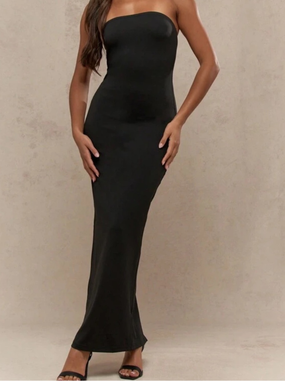 SHEIN black bandeau dress